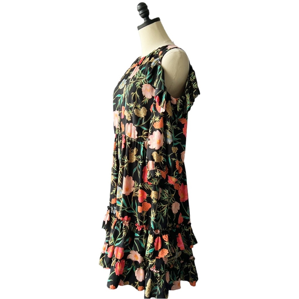 Kate Spade Floral Cold Shoulder Dress | 6 - Picture 3 of 9